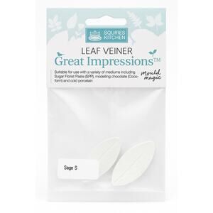 Squires Kitchen Great Impressions Leaf Veiner - Sage S | Sugarcraft Chocolate